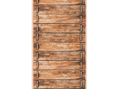 Kúpeľnové predložky - behúne - drevené dosky šírka 65 cm
