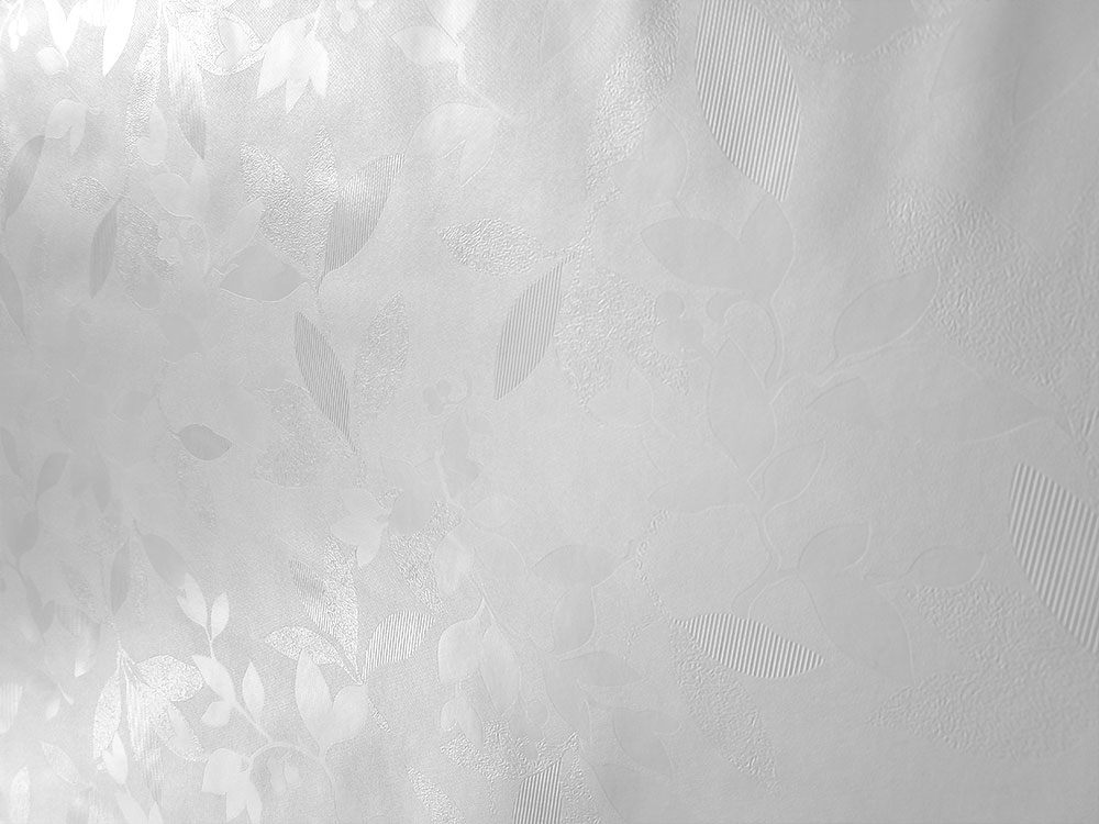 PVC obrusy Kvety v bielom, šírka 140 cm, návin 20 m