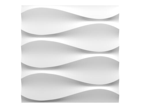 3D obkladové panely z polystyrénu - Vlny, 50x50 cm, 1ks