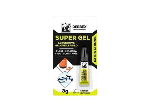 Sekundové gelové lepidlo SUPER GEL v tube 3g