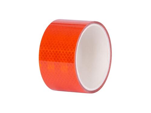 Reflexná samolepiaca páska oranžová, extra viditeľná do exteriéru aj interiéru - 50 mm x dĺžka 2 m