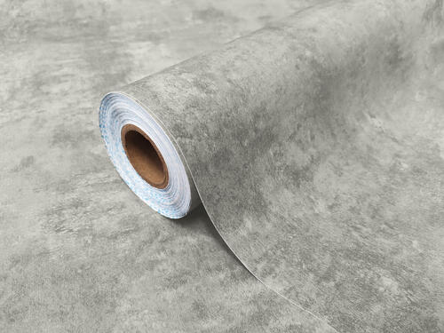Samolepiaca fólia na nábytok  s imitáciou sivého betónu  (laminovaná, odolná) - šírka 45 cm