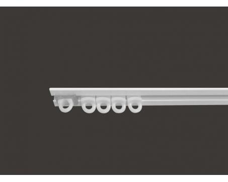 Koľajnice do sadrokartónu 14 x 12,5 mm (zapustená do SDK) standard - BIELA, dĺžka 5m (2 časti x 2,5m)